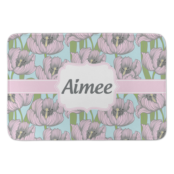 Custom Wild Tulips Anti-Fatigue Kitchen Mat (Personalized)