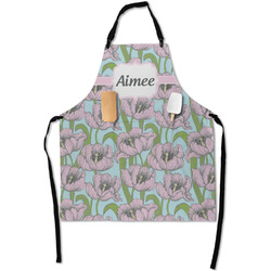 Wild Tulips Apron With Pockets w/ Name or Text