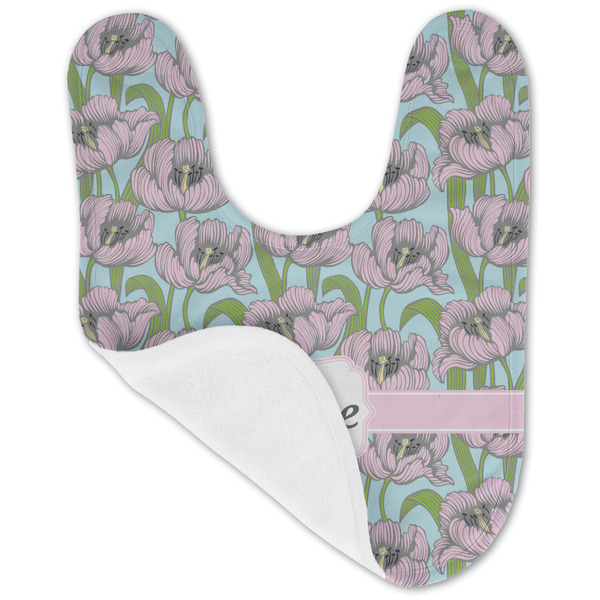 Wild Tulips Baby Bib - AFT folded