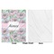 Wild Tulips Baby Blanket (Single Side - Printed Front, White Back)