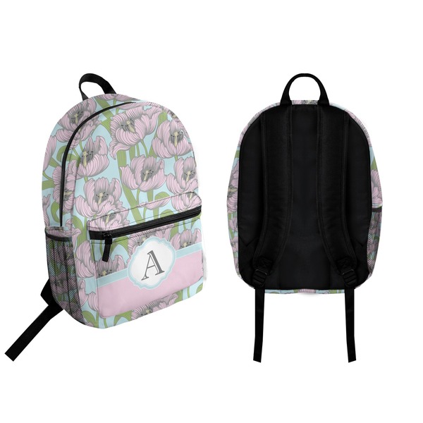 Wild Tulips Backpack front and back - Apvl