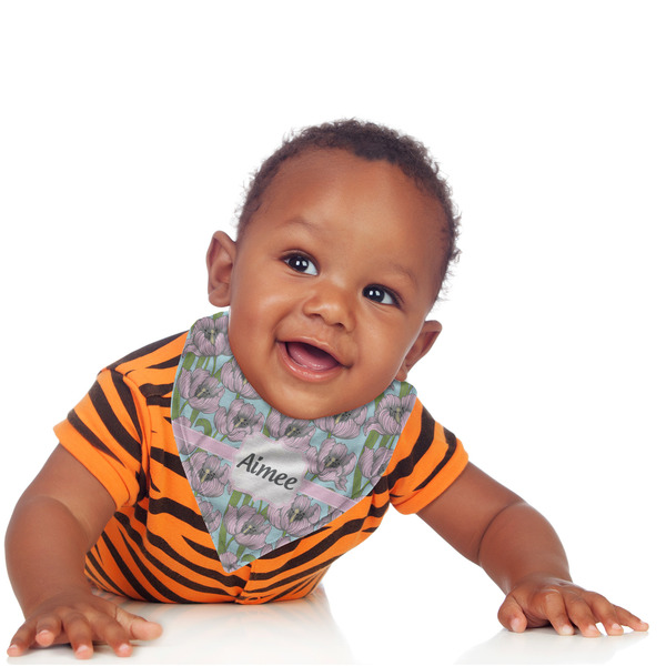 Wild Tulips Bandana Bib - (Lifestyle 1 boy)