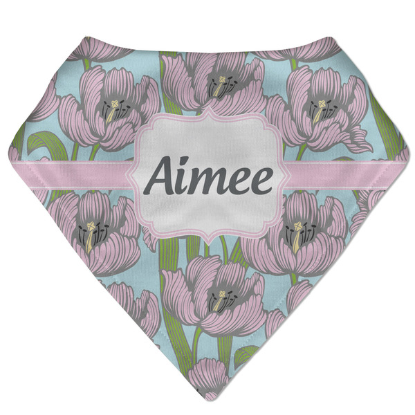 Custom Wild Tulips Bandana Bib (Personalized)