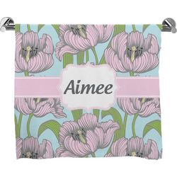 Wild Tulips Bath Towel (Personalized)
