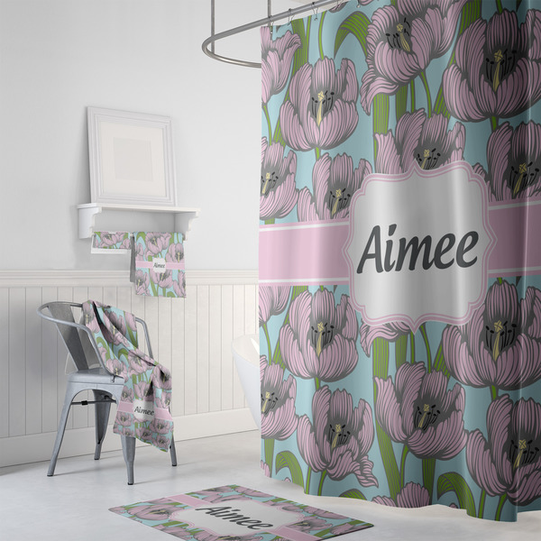 Wild Tulips Bath Towel Sets - 3-piece - In Context