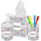 Wild Tulips Acrylic Bathroom Accessories Set w/ Name or Text