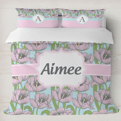 Wild Tulips Duvet Cover Set - King (Personalized)