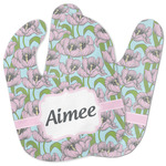 Wild Tulips Baby Bib w/ Name or Text