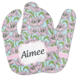 Wild Tulips Baby Bib w/ Name or Text