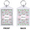 Wild Tulips Bling Keychain (Front + Back)