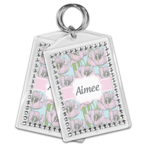 Wild Tulips Bling Keychain - MAIN