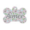 Wild Tulips Bone Shaped Dog ID Tag - Small (Personalized)