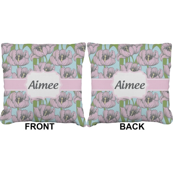 Wild Tulips Burlap Pillow Approval