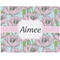 Wild Tulips Woven Fabric Placemat - Twill w/ Name or Text
