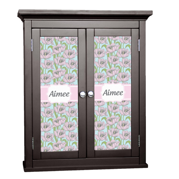 Custom Wild Tulips Cabinet Decal - Medium (Personalized)