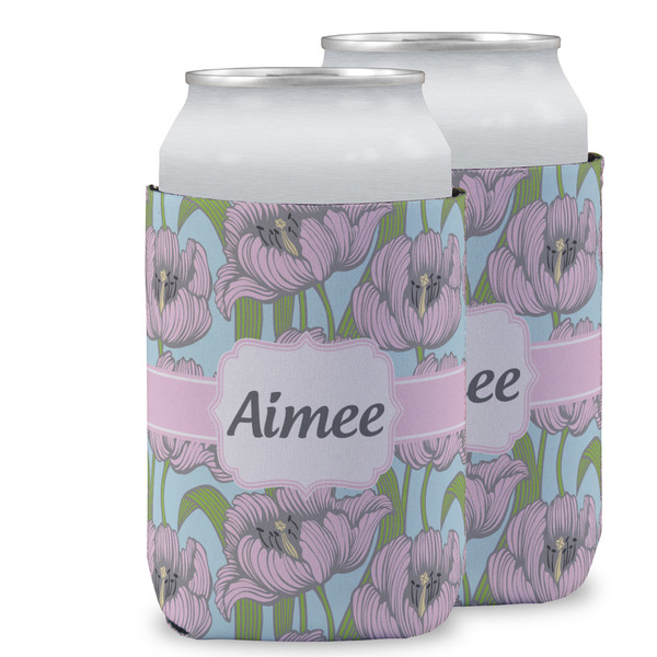 Custom Wild Tulips Can Cooler (12 oz) w/ Name or Text