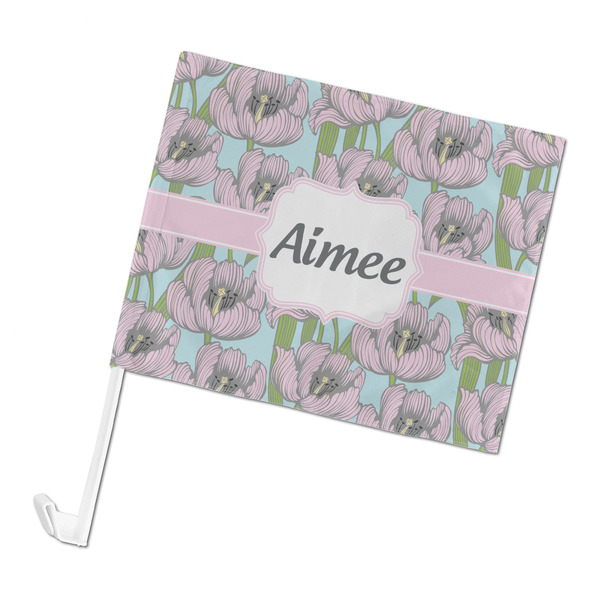 Custom Wild Tulips Car Flag - Large (Personalized)