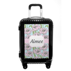 Wild Tulips Carry On Hard Shell Suitcase (Personalized)