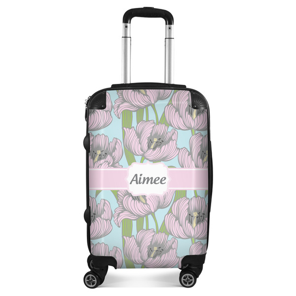 Custom Wild Tulips Suitcase - 20" Carry On (Personalized)