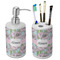 Wild Tulips Ceramic Bathroom Accessories Set (Personalized)