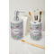 Wild Tulips Ceramic Bathroom Accessories - LIFESTYLE (toothbrush holder & soap dispenser)