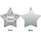 Wild Tulips Ceramic Flat Ornament - Star Front & Back (APPROVAL)