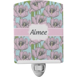 Wild Tulips Ceramic Night Light (Personalized)