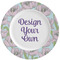 Wild Tulips Ceramic Dinner Plates (Set of 4) (Personalized)