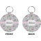 Wild Tulips Circle Keychain (Front + Back)