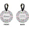 Wild Tulips Circle Luggage Tag (Front + Back)