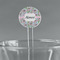 Wild Tulips 5.5" Round Plastic Stir Sticks - Clear (Personalized)