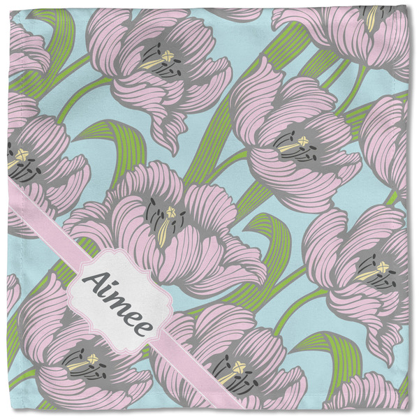 Wild Tulips Cloth Napkins - Personalized Lunch (Single Full Open)