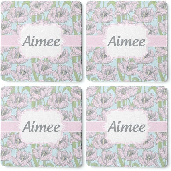 Wild Tulips Coaster Rubber Back - Apvl