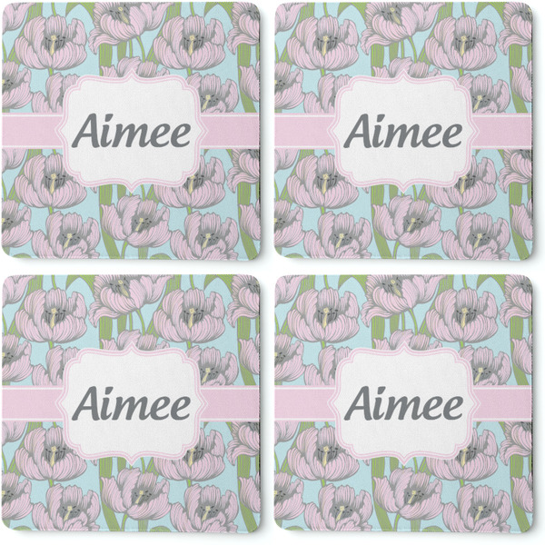 Wild Tulips Coaster Rubber Back - Apvl