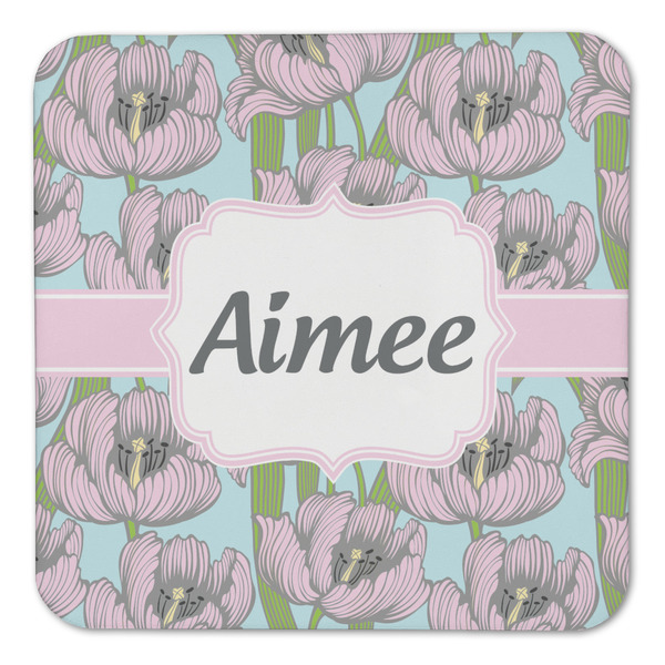 Wild Tulips Coaster Set - FRONT (one)