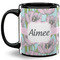 Wild Tulips 11 Oz Coffee Mug - Black (Personalized)