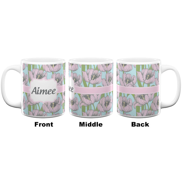 Wild Tulips Coffee Mug - 11 oz - White APPROVAL