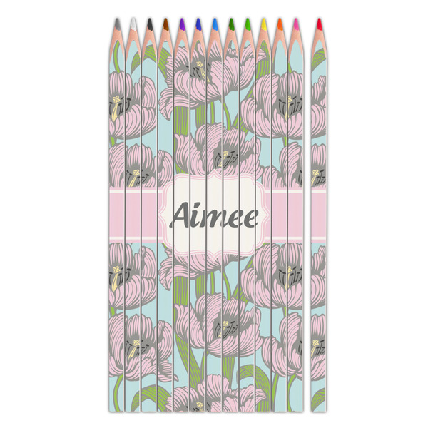 Custom Wild Tulips Colored Pencils (Personalized)