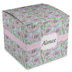 Wild Tulips Cube Favor Gift Boxes (Personalized)