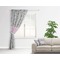 Wild Tulips Curtain With Window and Rod - in Room Matching Pillow