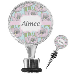 Wild Tulips Wine Bottle Stopper (Personalized)
