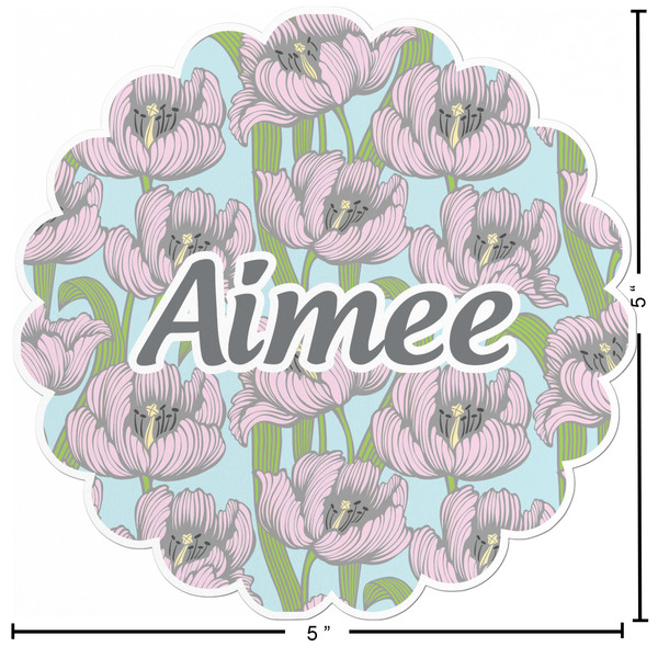 Wild Tulips Custom Shape Iron On Patches - L - APPROVAL