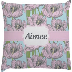 Wild Tulips Decorative Pillow Case (Personalized)