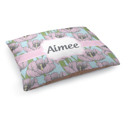 Wild Tulips Dog Bed - Medium w/ Name or Text