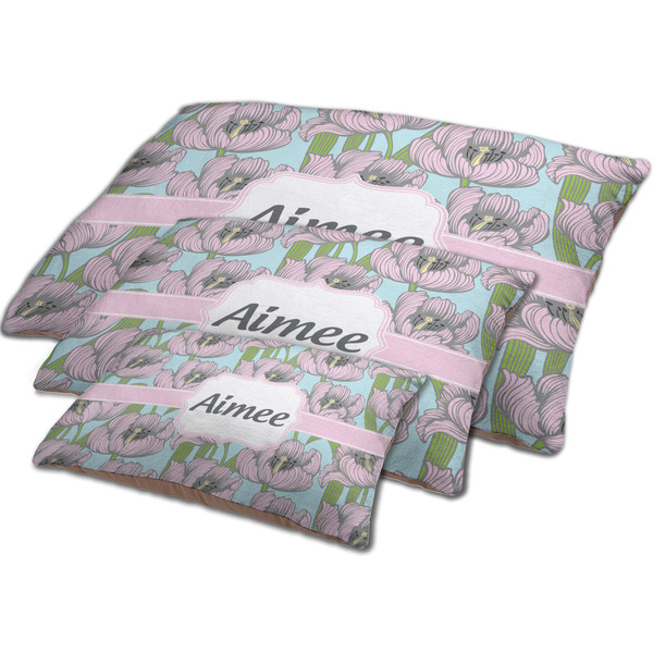Wild Tulips Dog Beds - MAIN (sm, med, lrg)
