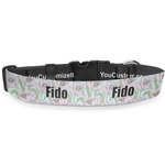 Wild Tulips Deluxe Dog Collar - Extra Large (16" to 27") (Personalized)