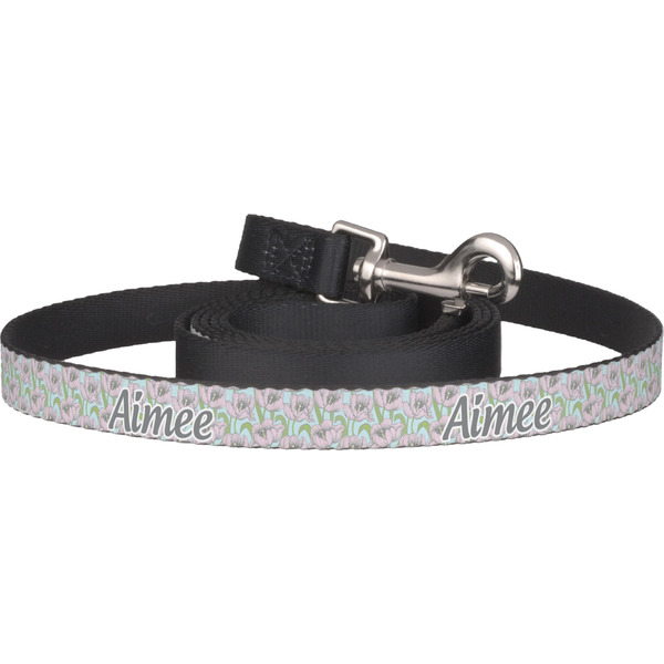 Custom Wild Tulips Dog Leash (Personalized)