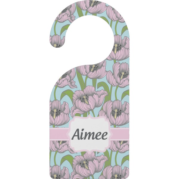 Custom Wild Tulips Door Hanger (Personalized)