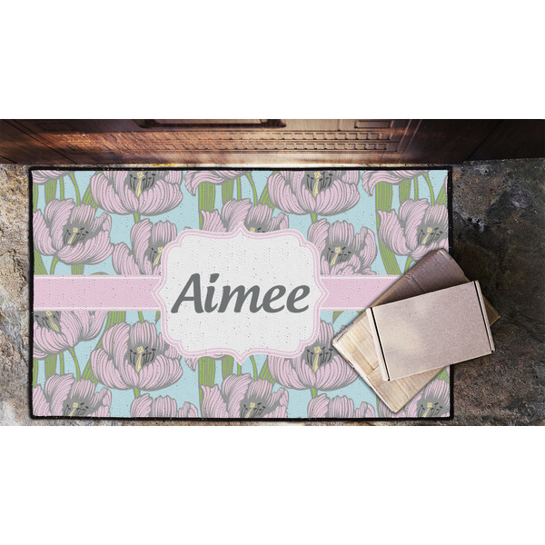 Wild Tulips Door Mat - LIFESTYLE (Lrg)