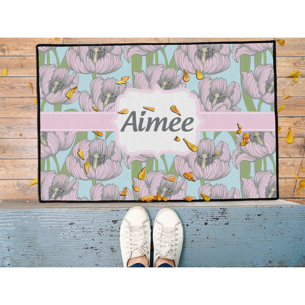 Wild Tulips Door Mat - LIFESTYLE (Med)